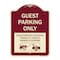 Signmission Guest Parking Unauthorized Vehicles Towed Owner Expense Aluminum Sign, 18" L, 24" H, BU-1824-23928 A-DES-BU-1824-23928 - alternate 1